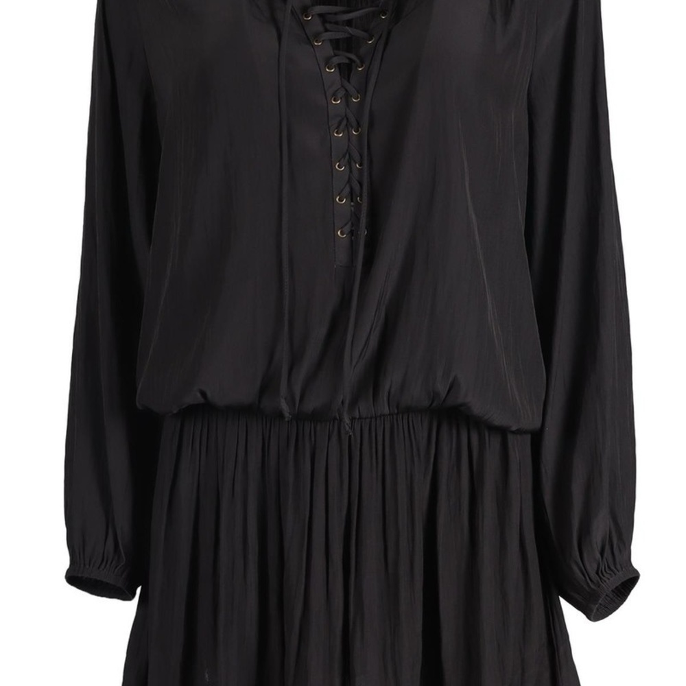 Black Lace-Up Dress Ramy Brook